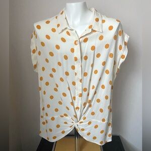 Faith and Joy Polka Dot Top Size Medium